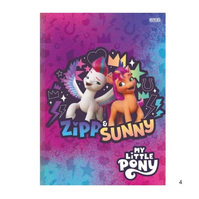 Caderno Brochura 1/4 Capa Dura 80fls My Little Pony - Sao Domingos